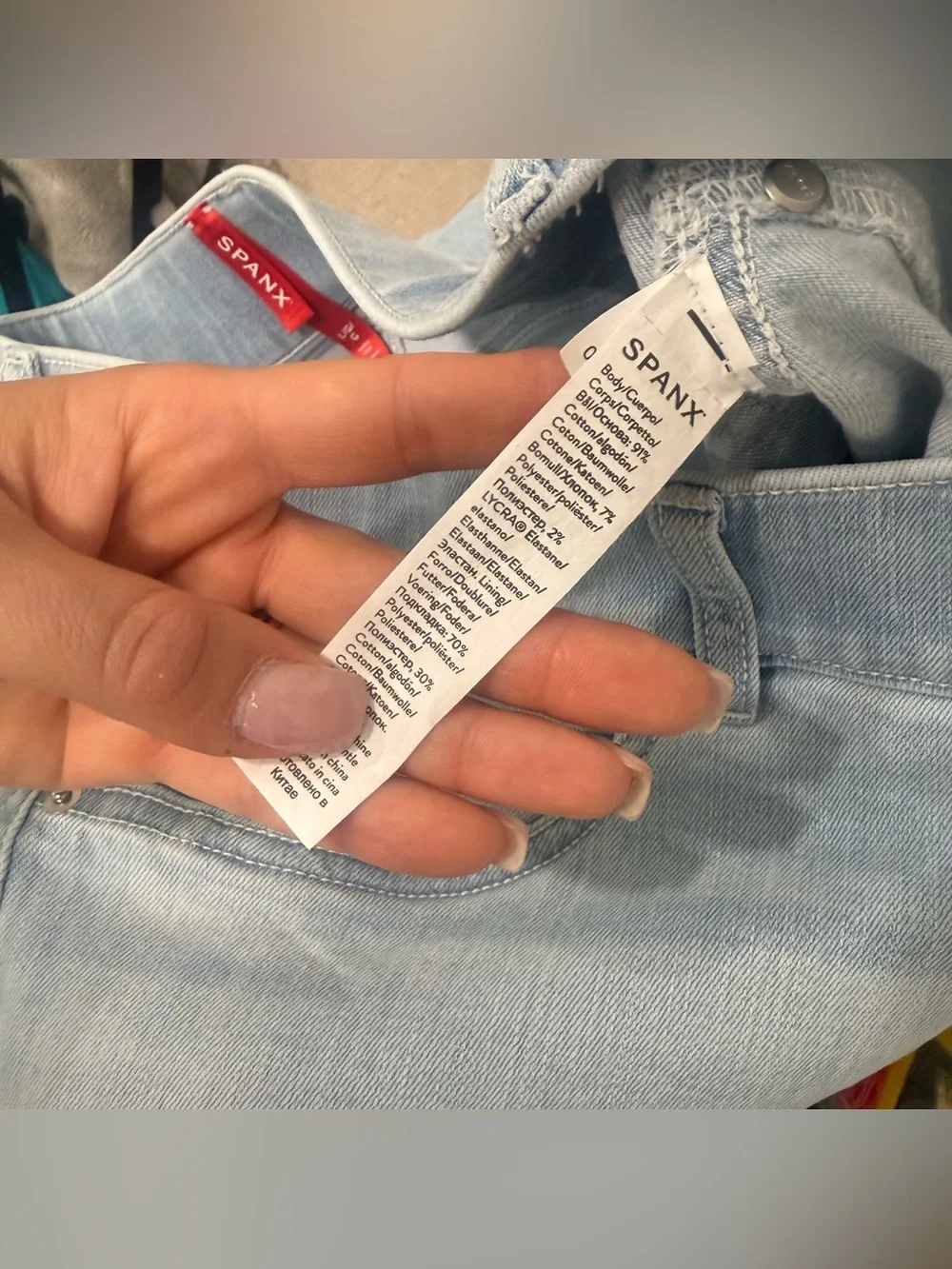 Spanx Flare Jeans in Retro Light Wash L